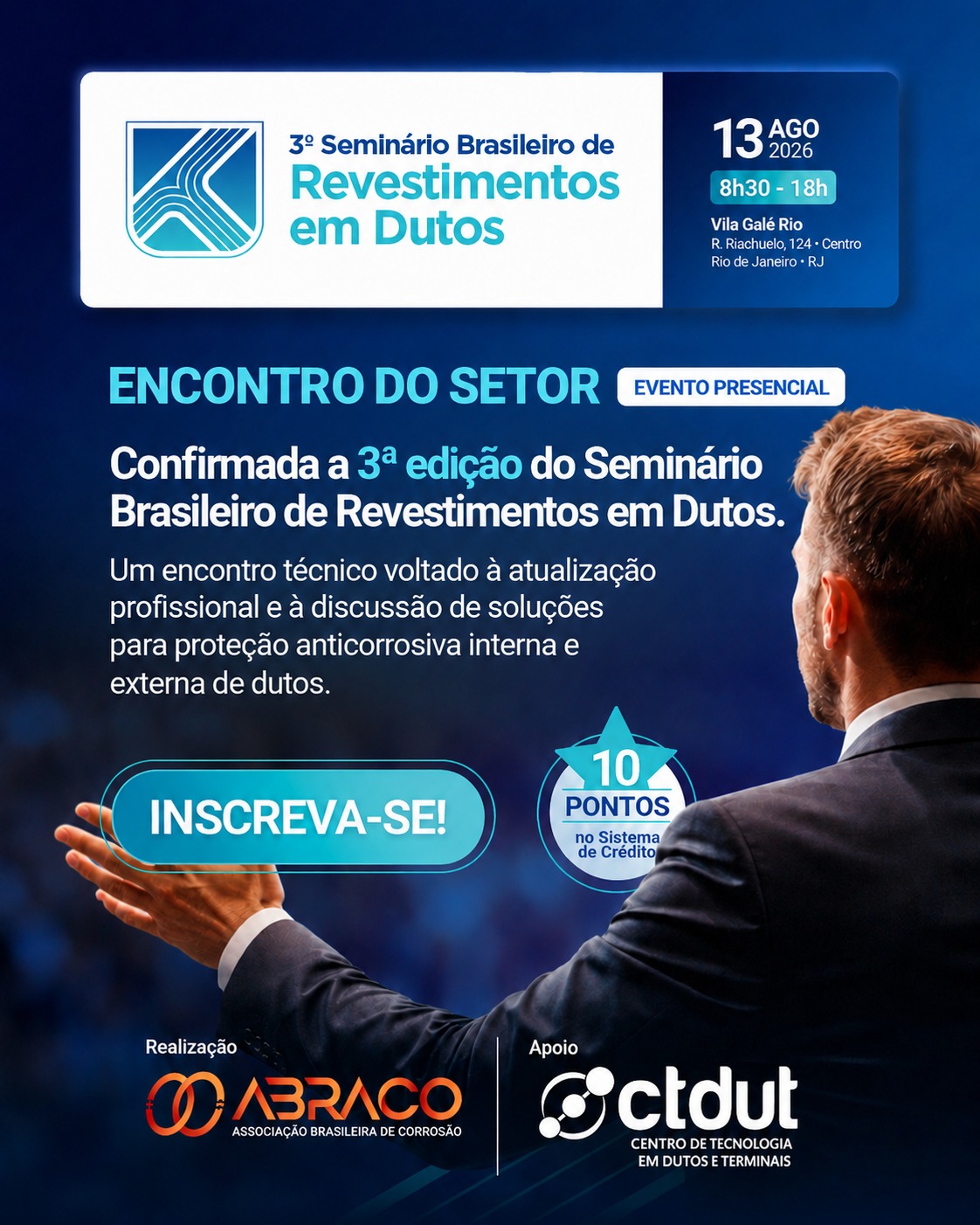 Poster for the 3rd Brazilian Seminar on Pipeline Coatings