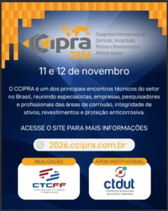 CCIPRA 2026 - Congresso Internacional de Corrosao, Integridade, Pintura e Revestimentos Anticorrosivos