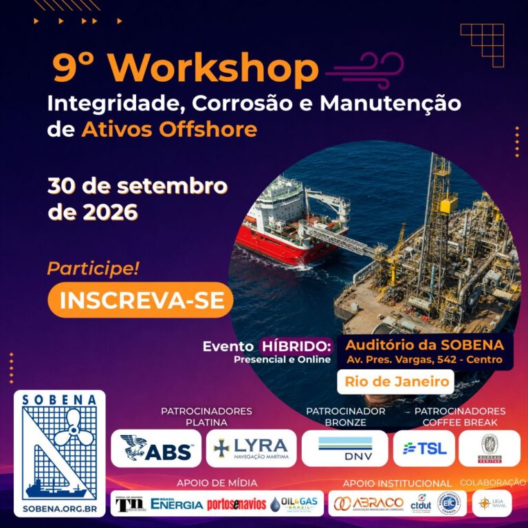 9º Workshop sobre Integridade, Corrosão e Manutenção de Ativos Offshore